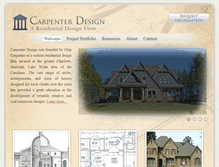 Tablet Screenshot of carpenterhouseplans.com